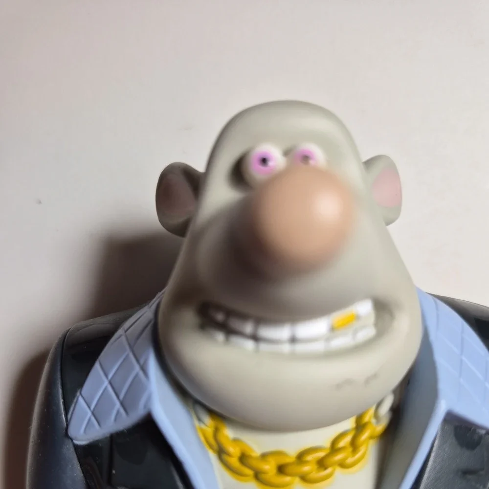 Whitey Rat Figure Nodder Bobble Flushed Away 2006 McDonald's